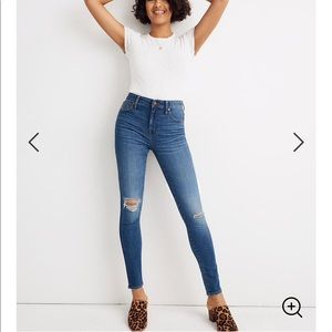 Madewell 9” high rise skinny skinny jean